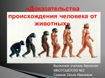 Презентация по биологии на темуПроисхождение человека