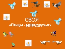 Презентация по окружающему миру. Птицы наши друзья . (начальные классы)