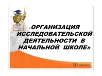 Организация исследовательской работы младших школьников