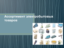 Презентация по МДК 01 Розничная торговля непродовольственными товарами по теме Электробытовые товары