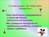 Классификация текстильных волокон. Сведения о прядильном производстве.