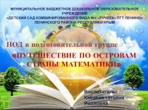 Презентация к НОД Путешествие в страну Математику