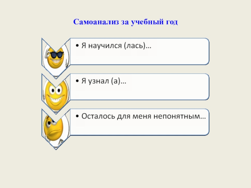 Электронное портфолио учащегося по математике Самоанализ за учебный год Самоанализ за учебный год