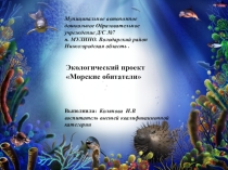 Презентация по экологии Морские обитатели