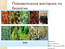 Познавательная викторина по биологии