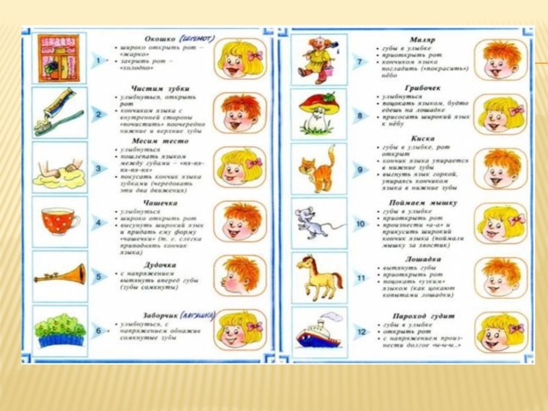 Артикуляционная гимнастика