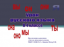 Презентация по русскому языку  Местоимения