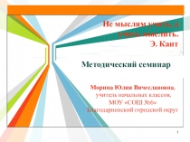 Презентация к методическому семинару Формирование ключевых компетентностей через активные методы обучения в начальной школе как эффективное средство реализации ФГОС