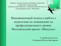 Презентация Методический проект Импульс