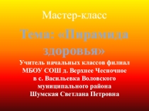 Воспитательный час Пирамида здоровья