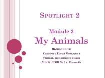 Презентация по английскому языку Spotlight 2 Module 3 My Animals