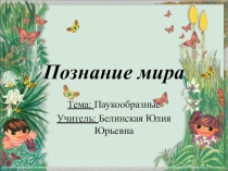 Презентация к уроку Познание мира