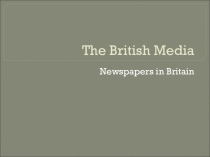 The British Media