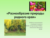 Презентация по окружающему миру 3 класс  Природа родного края