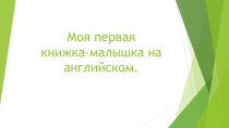Открытый урок на тему Моя любимая книжка-малышка