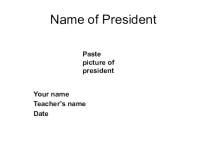 Шаблон презентации по английскому языку на тему The USA. American presidents