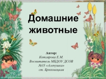 Презентация Домашние животные и их детеныши