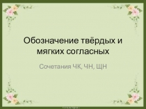 Презентация по русскому языку Обозначение твёрдых и мягких согласных на письме
