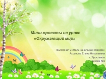 Мини-проекты на уроках окружающего мира.