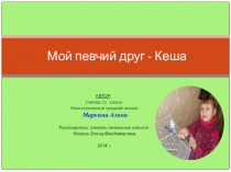 Презентация к исследовательской работе  Мой друг -Кеша