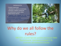 Разработка урока по английскому языку Правила (5кл)