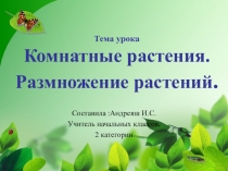 Призентация по познанию мира в 1 классе