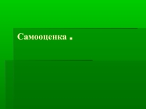 Презентация для коррекционно-развивающего занятия на тему Самооценка(11 класс)
