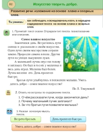 Презентация к уроку русского языка (3 класс) Изложение на основе плана и опорных слов.