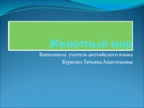 Презентация на урок английского языка на тему Животный мир Казахстана