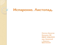 Испарение