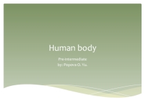 Презентация по английскому языку на тему Human body