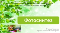 Презентация по биологии на тему: Фотосинтез (9 класс)