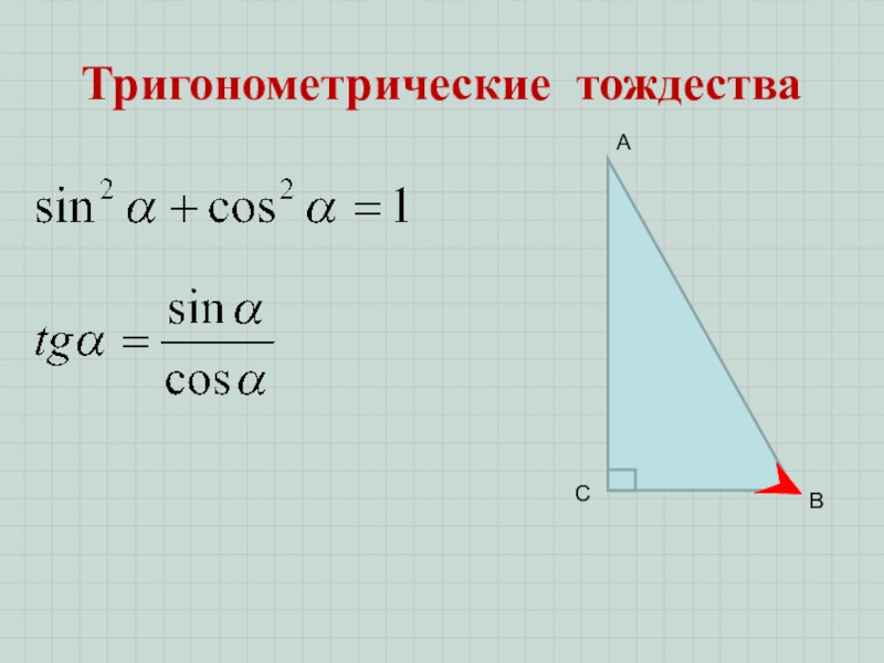 Гл. 3. Урок 16. Синус, косинус, тангенс Тригонометрические тождестваАСВ Тригонометрические тождестваАСВ