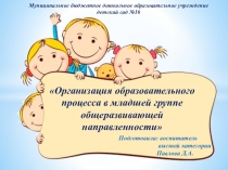 Презентация к родительскому собранию Организация воспитательно-образовательного процесса в младшей группе