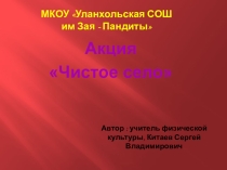 Презентация экологического десанта Чистое село