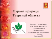 Урок. Презентация по теме: Красная книга Тверской области.