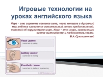 Презентация на методическую тему