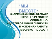 Презентация воспитательной работы Мы вместе