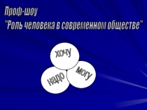 Роль человека в современном обществе