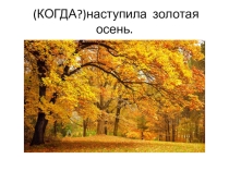 Презентация к уроку развития речи на тему Золотая осень