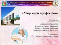 Презентация по теме: Мир моей профессии