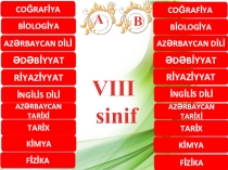 Bilik yarışması VIII siniflər üçün