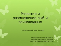 Презентация к уроку окружающего мира Развитие и размножение рыб и земноводных