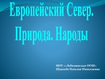 Презентация по географии на тему Европейский Север 9 класс