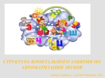 Фронтальное занятие по автоматизации правильного звукопроизношения