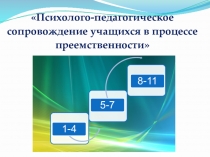 Психолого-педагогическое сопровождение учащихся в процессе преемственности