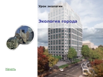Презентация по Экологии на тему: Городская среда