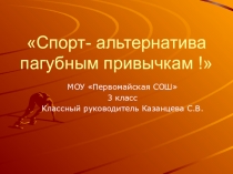 Презентация Спорт - альтернатива пагубным привычкам