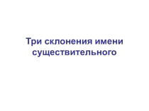Презентация по русскому языку Склонение имён существительных (4 класс) УМК Школа России