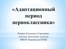 Презентация по теме Адаптационный период первоклассника
